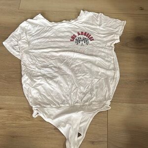 White Los Angeles Graphic Bodysuit